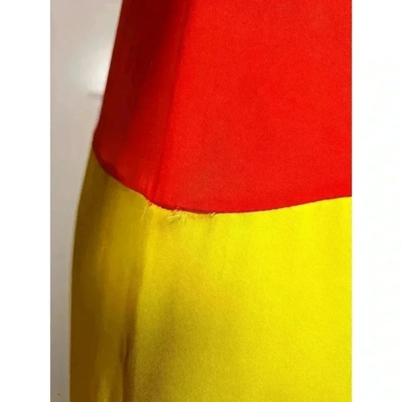 Heidi merrick double‎ silk Huntington Colourblock dress size 4 - Picture 3 of 11